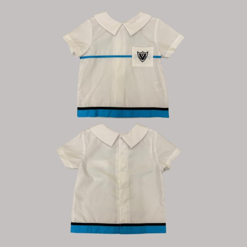 夏季校服 - 白恤衫 (男) (棉) 